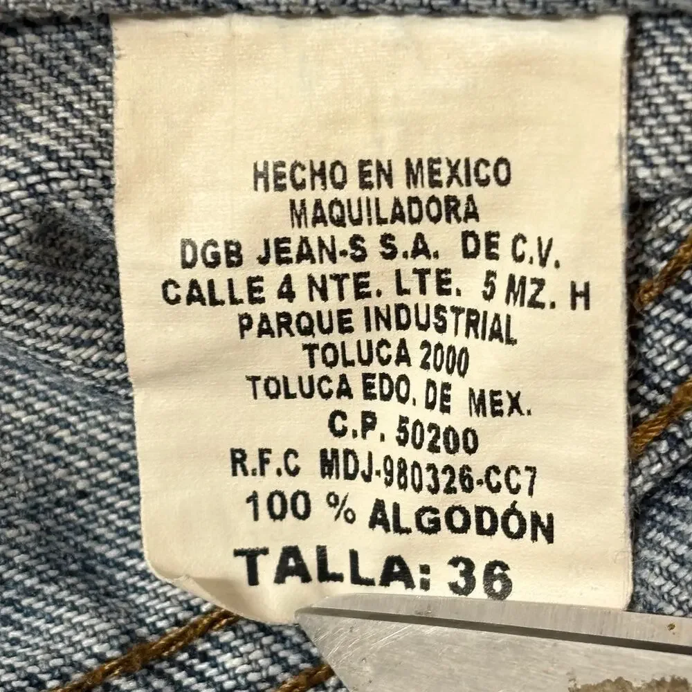 Vintage Cimarron Jeans Mens 36x29 Straight Leg Denim Medium Wash 90s Y2k